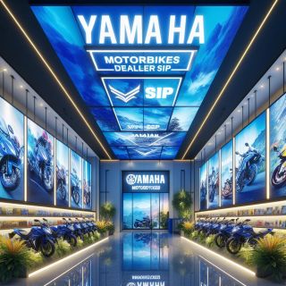 Event atau pameran sepeda motor Yamaha di Wonokerto, Pekalongan